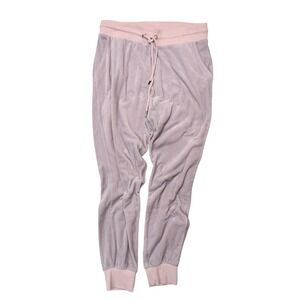 Garage Velour Joggers Pastel Purple Pink Y2K Soft Velvet Sweatpants Medium